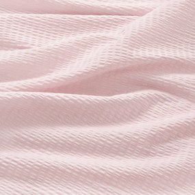 Goldea krepp ágyneműhuzat duo - cseresznyevirágok, púderrózsaszín hátoldal 140 x 200 és 70 x 90 cm