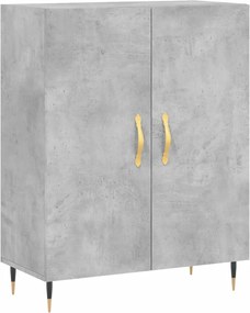 vidaXL betonszürke szerelt fa tálalószekrény 69,5 x 34 x 90 cm