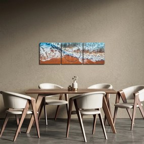 Tengerpart képe (órával) (90x30 cm)