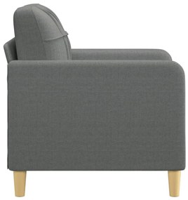 sötétszürke szövet kanapéfotel 60 cm