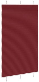 pliszírozott redőny Bordeaux piros 120x200 cm szövetszélesség