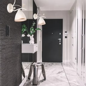 Fali lámpa RETRO II 1xE27/60W/230V fehér patina