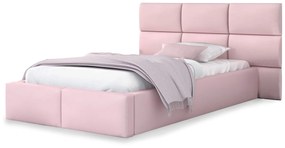 GM DONY kárpitozott ágy ágyneműtartóval 120x200 - rózsaszín