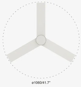 FARO 34295-1TW- LED Dimmelhető ventilátor RUDDER S LED/18W/230V 2700/4000/6500K + távirányító