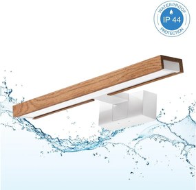Brilagi - LED fürdőszobai tükörvilágítás 3 az 1-ben WOODY MIRROR LED/8W/230V IP44 fehér/tölgy cseresznye