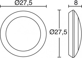Novolux PIRO 559B-G31X1A-03 Süllyesztett mennyezeti lámpa 1x11W/GX53 1300LM IP66
