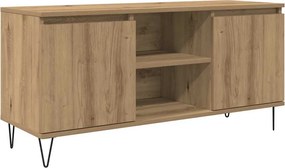 vidaXL TV szekrény Artisan tölgy 104 x 35 x 50 cm Faanyag