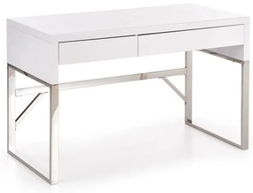 Alameda asztal, fehér / ezüst