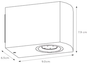 Lucide 22861/05/31 - LED Dimmelhető kültéri lámpa ZORA 1xGU10/5W/230V IP44