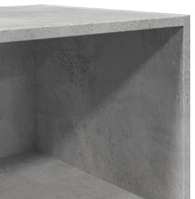 betonszürke színű szerelt fa magasszekrény 50 x 41 x 185