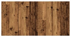 antik fa színű szerelt fa ágyfejtámla 160x1,5x80 cm