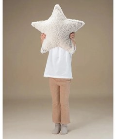 Krémszínű buklé párna gyerek kanapéhoz Star – Wigiwama