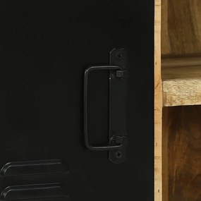 Pad szekrény 100x35x50 cm Tömör fa Durva mangófából