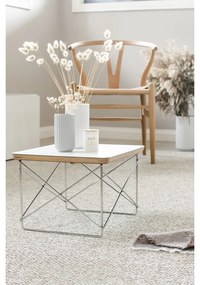 Krémszínű kültéri-beltéri szőnyeg 60x85 cm Mono Linen Vanilla – Pappelina