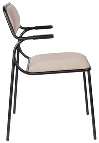 Bézs étkezőszék szett 2 db-os Alba – Zuiver