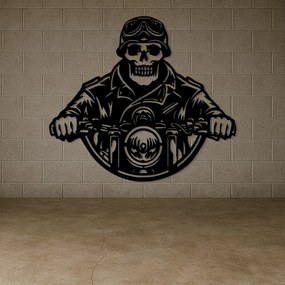 DUBLEZ | Fali dekoráció - Koponya motoron