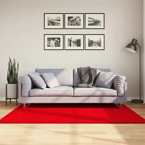 HUARTE piros rövid szálú puha és mosható szőnyeg 120 x 170 cm