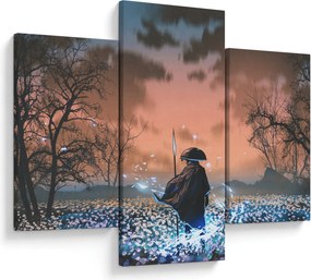 Kép - Egy harcos illusztrációja (90x60 cm)