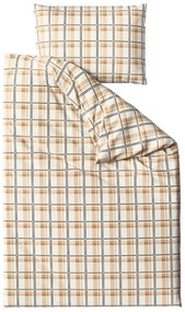 Mikroplüss ágynemű PLAID krém Ágyneműhuzat mérete: 2 db 70 x 90 cm | 200 x 220 cm