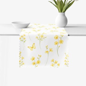 Goldea teflonbevonatú asztali futó - sárga rét 50x180 cm