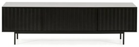 Fekete TV-állvány 180x52 cm Sierra – Teulat