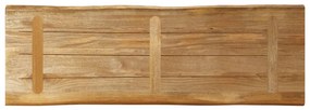 tömör nyers mangófa természetes élű asztallap 110 x 40 x 2,5 cm