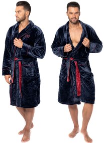 Fürdőköpeny Roger Navy Red Men XL