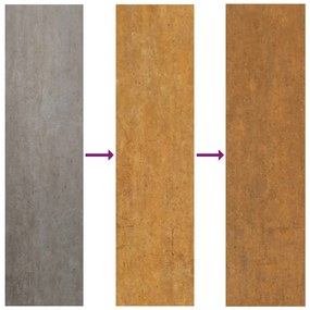 corten acél kerti magaságyás 770x50x36 cm