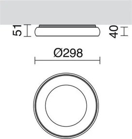 Novolux FRED 715A-L0125A-03 Süllyesztett mennyezeti lámpa 1x25W/LED 1850LM IP40