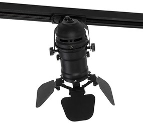 Okos sínrendszer fekete 5-lámpás, WiFi-vel, GU10 - Movie