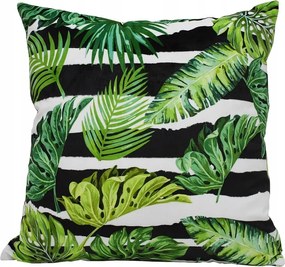 Velúr Ágyneműhuzat 40x40 velúr monster levelek cs/b