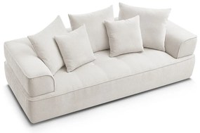 Bézs zsenília kanapé 237 cm Whesley – Bobochic Paris