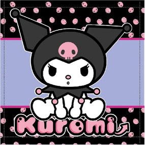 Hello Kitty Kuromi kéztörlő, arctörlő, törölköző 30x30cm