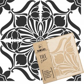 FestĆsablon Csempe CsempĂ©k Többször felhasznĂĄlhatĂł 25x25cm SzecessziĂłs Art Nouveau