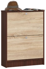 Cipőtároló Simran (wenge + szonoma tölgy). Akció -16%. 1070808