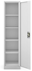 Fém iratszekrény ALEX, 450 x 1850 x 400 mm, szürke