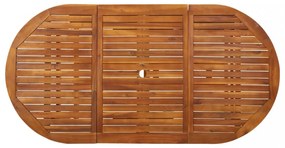 tömör akácfa kerti étkezőasztal 180 x 90 x 75 cm