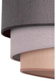 Duolla - Csillár zsinóron TRIO 1xE27/40W/230V átm. 45 cm antracit/szürke/barna