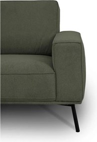 Sötétzöld zsenília sarokkanapé (bal oldali-L alakú) Amsterdam – Scandic