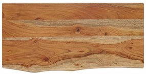 tömör akácfa téglalap alakú fali polc 60 x 30 x 2,5 cm