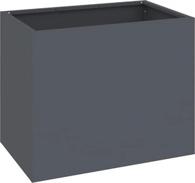 vidaXL Kerti cserép Antracit 50 x 32 x 40 cm Hidegen hengerelt acél