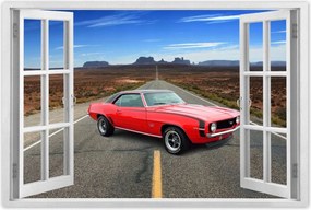 Poszter 60x40 Piros Chevrolet Ss