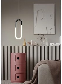 Redo 01-3184 - LED Csillár zsinóron LATIUM LED/9W/230V fekete