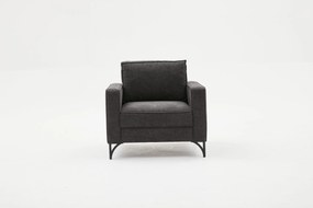 Fotel Berlin - Antracit, Fekete