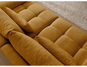 Mustársárga zsenília kanapé 264 cm Ivane – Bobochic Paris