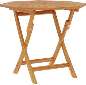 vidaXL összecsukható tömör tíkfa kerti asztal 85 x 85 x 76 cm