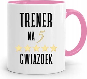 Edzőnőnek Edzőterem Bögre Rózsaszín, fényképes nyomott mintával