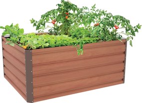 Emelt virágágy G21 Daisy 120 x 90 x 52 cm, fém,barna