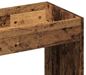 antik fa színű szerelt fa magasszekrény 92 x 33 x 180 cm