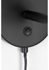 Fekete fali lámpa Hajo – White Label